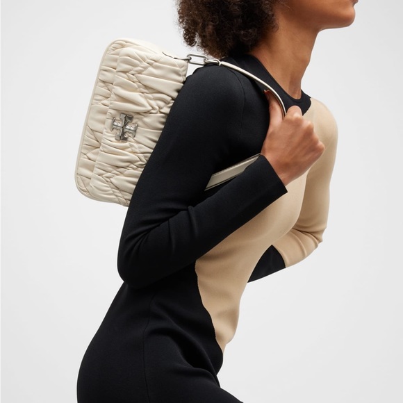 Tory Burch Kira Diamond-Ruched Small Shoulder Bag - Picture 6 of 16